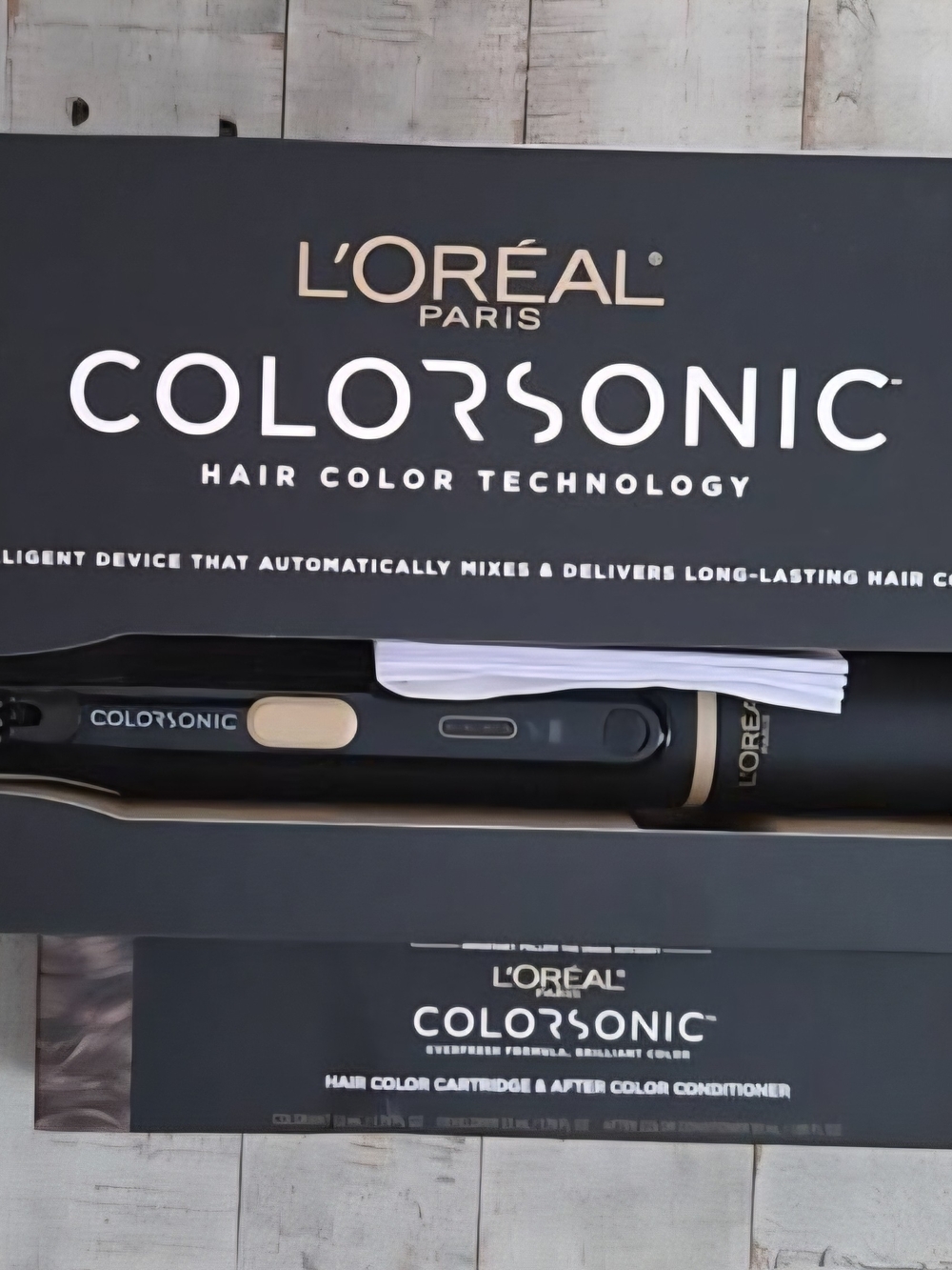 L'Oreal ColorSonic Hair Color Device - Black and Gold Accents